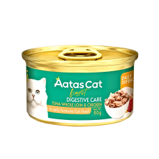 Aatas Cat Canned Food Finest Daily Defence Digestive Care Tuna Whole Loin & Chic 80g